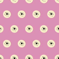 Seamless background, repeatable pattern. Cute creative surface design.