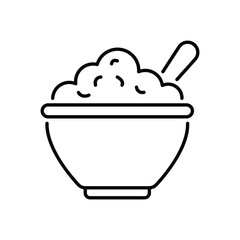 Porridge vector icon