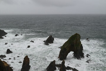 rocks and sea