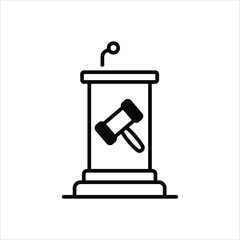 Lectern vector icon