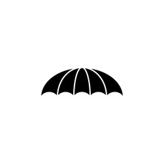 Umbrella silhouette. Vector illustration on a white background.