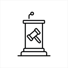 Lectern vector icon