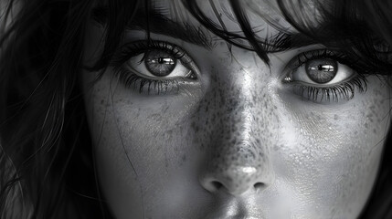 Fototapeta premium portrait of a woman looking at camera
