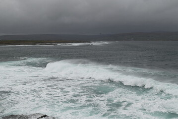 storm over the sea