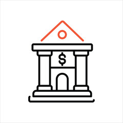 Bank vector icon