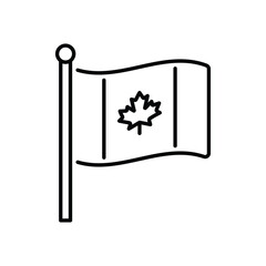 Canada Flag vector icon