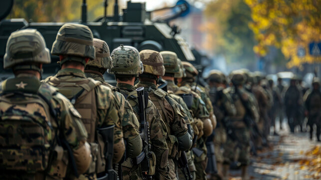 Company of soldiers of General military mobilisation 
