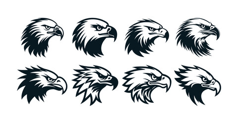 Eagles Clipart Collection Black Color Vector