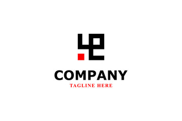 Obraz premium letter l and e monogram modern logo