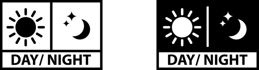 Day night icon , vector illustration