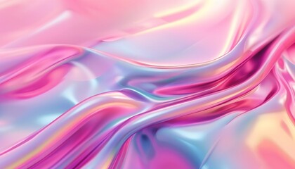 Naklejka premium Vibrant Liquid Swirls: A Stunning 3D Rendering Wallpaper