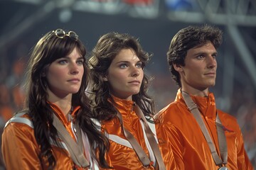 Olympic games Medal Ceremonies: Athletes on the podium receiving medals. 