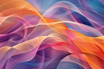 Obraz premium Abstract colorful curvy background wallpaper design (Generative AI)