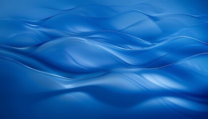Fototapeta premium Under the Sea: A Blue Abstract Wave Background
