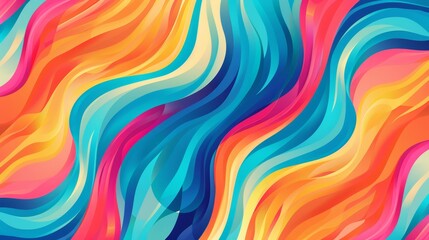 Obraz premium Vibrant abstract background featuring colorful fluid waves and modern design elements, perfect for creative projects and digital art applications.