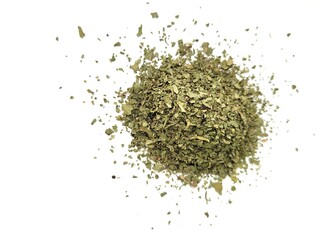 Vegetarian portion of coriander leaves.