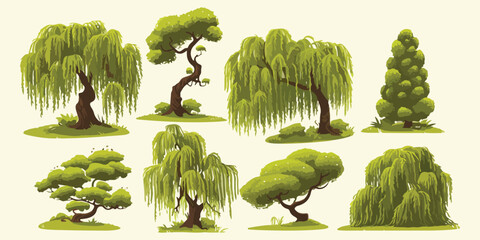 willow tree clipart vector for graphic resources  © dian's