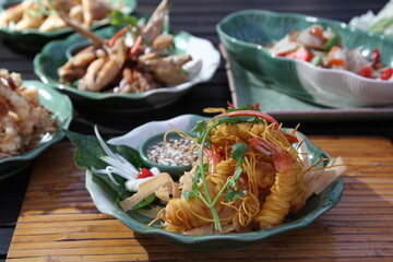 Sarong Shrimp Goong Sarong Shrimp Fried