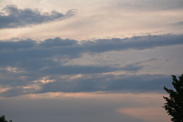 Sky and clouds from the ground