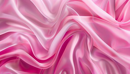 Fototapeta premium Pretty in Pink: Exploring an Abstract Fabric Canvas