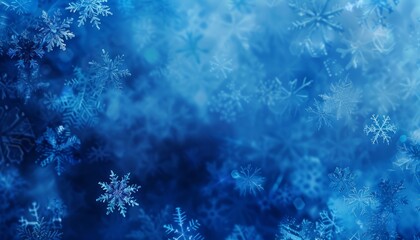 Festive Blue Abstract: A Christmas Background in AR 7:4 Aspect Ratio