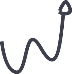 Monoline Arrow Loop Element