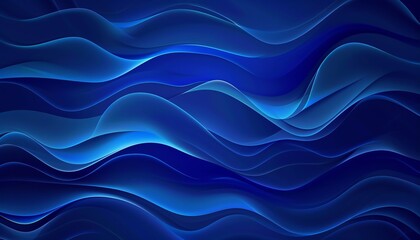 Fototapeta premium Tranquil Waves: A Serene Abstract Blue Gradient Background