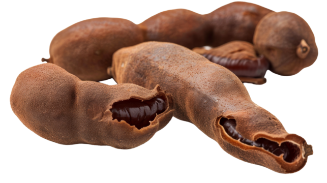 A detailed view of food items placed on a white surface, showcasing textures and colors