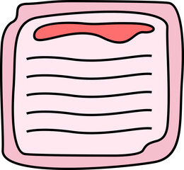 Note Daily Illustration Element