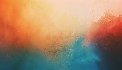 Fototapeta premium Trendy Gradient: Abstract Color Gradient and Film Grain Template for Minimal Design Concept