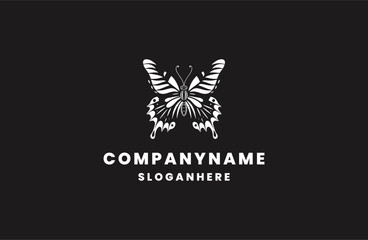 Butterfly logo icon design template vector illustration