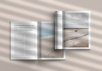 Two Magazine Spreads Mockup