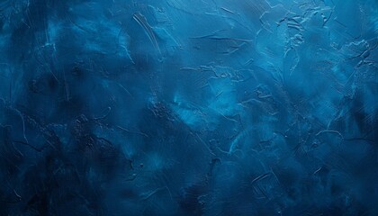 Obraz premium Stunning Abstract Blue Gradient Wall: A Grunge Stucco Panorama with Wide Angle Texture