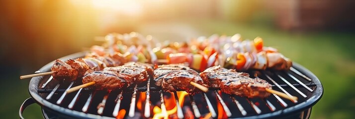 Friends enjoying bbq at park on labor day  celebrating relaxation and togetherness