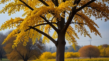 autumn tree in the park