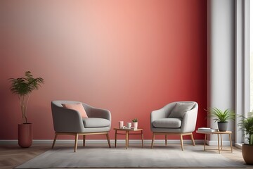 A modern living room with stylish furniture and comfortable seating