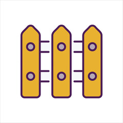 Fence vector icon