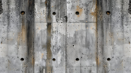 Gray chipped raw concrete texture background with veins