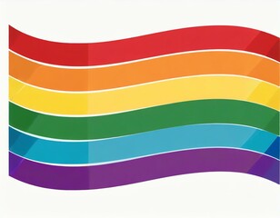 lgbt flag icon vector image on white background, queer pride month