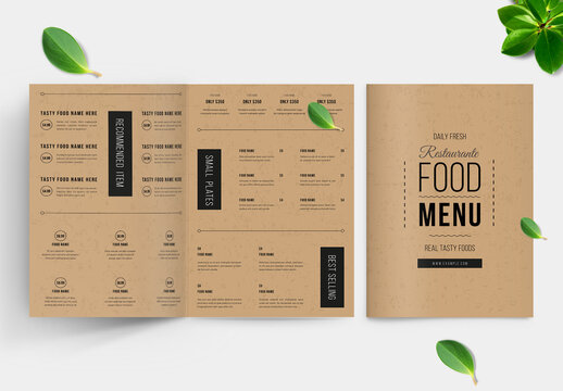 Food Menu Layout