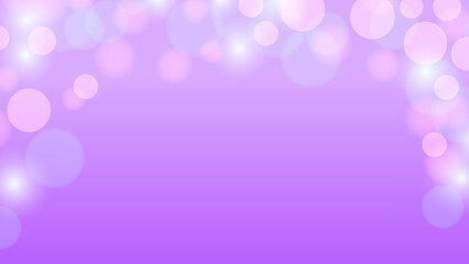 Vector Violet Bokeh Shiny Background.