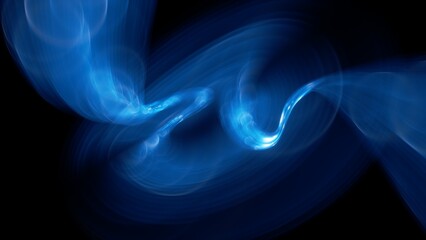 abstract fantastic wallpaper. Glowing plasma vortex, wide screen panoramic background. Unfocussed neon light.