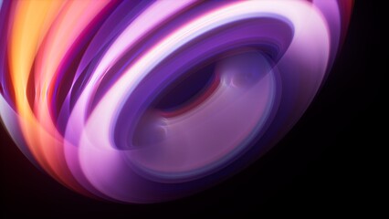 abstract multicolor spectrum background. Bright orange violet neon light. Dynamic colorful glowing lines at long exposure
