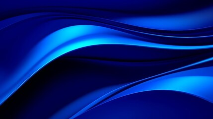 Fototapeta premium Abstract blue wave pattern with smooth curves and flowing lines. Perfect for backgrounds, design projects, and modern visuals.
