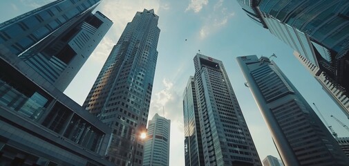 Fototapeta premium Singapore City Architecture Business Background