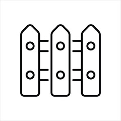 Fence vector icon