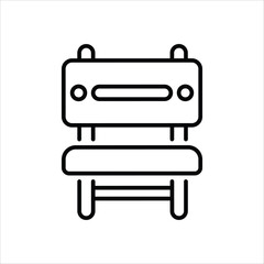 Bench vector icon