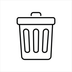 Trash vector icon