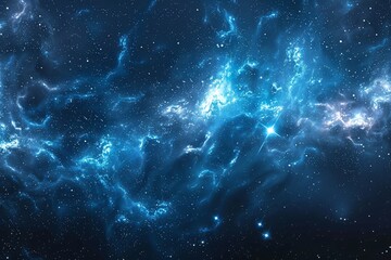 Enchanting Nighttime Sky with Dreamy Starry Background, Conceptualizing Environmental Protection