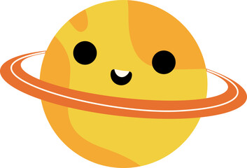 Cute Planets Illustration Element